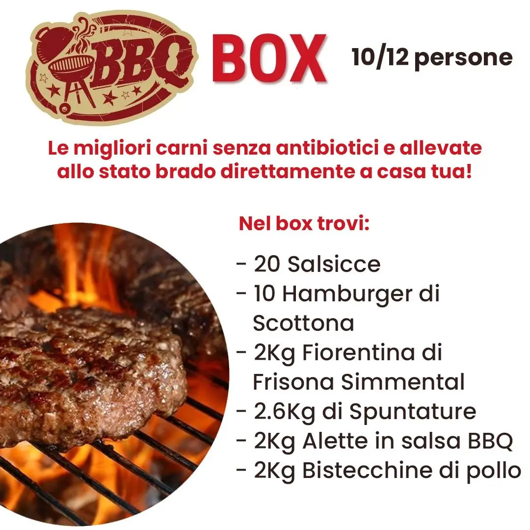 box carne bbq a Roma per 10 12 persone