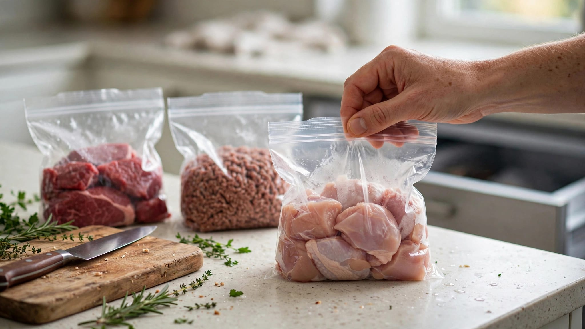 porzionare carne